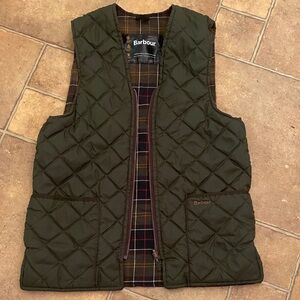 Barbour Olive Quilted Gilet
